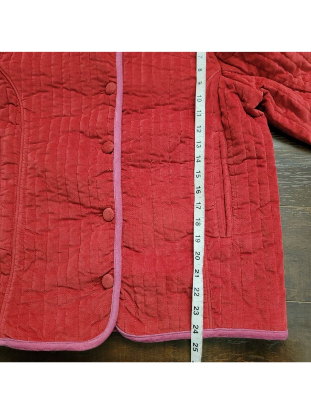 Free People Natalia Quilted Jacket Cottagecore Country Festival Red Womens M - Picture 8 of 8